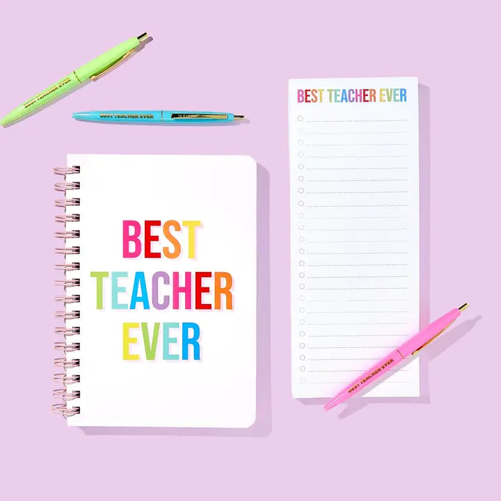 Pen Set - Motivational - "Best Teacher Ever" - 5 Piece Set