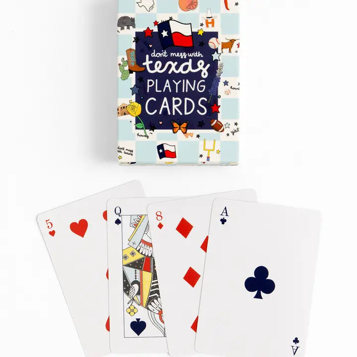 Texas Checkerboard Playing Cards