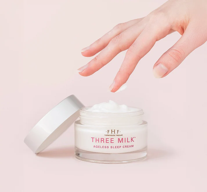 FarmHouse Fresh Three Milk Ageless Sleep Cream With Peptides and Reitnol