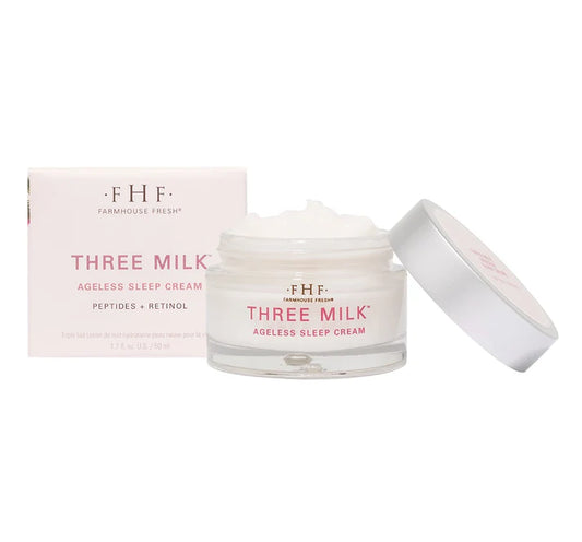 FarmHouse Fresh Three Milk Ageless Sleep Cream With Peptides and Reitnol