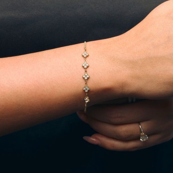 Jessica Crystal Slider Bracelet