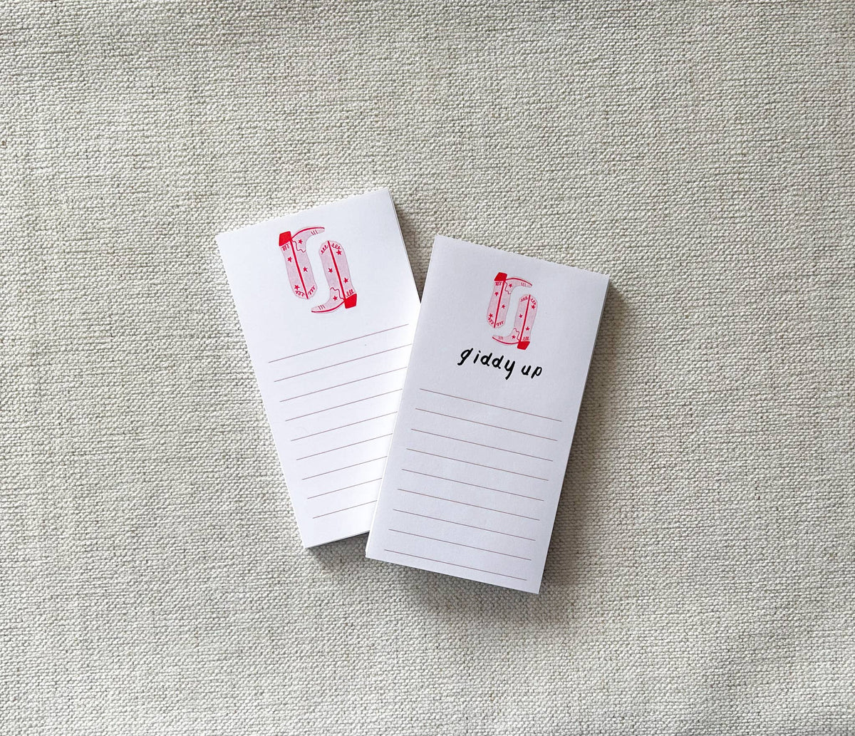 Cowgirl Boots Mini Notepad
