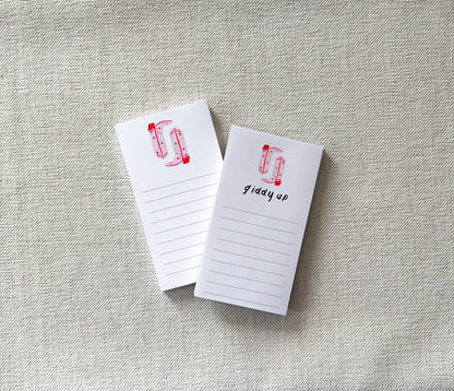 Cowgirl Boots Mini Notepad