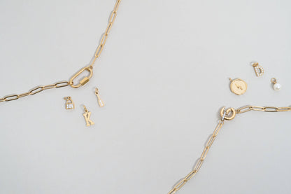 Paperclip Carabiner Charm Necklace