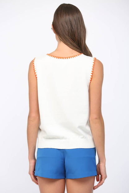 Lemon and Flowers Top
