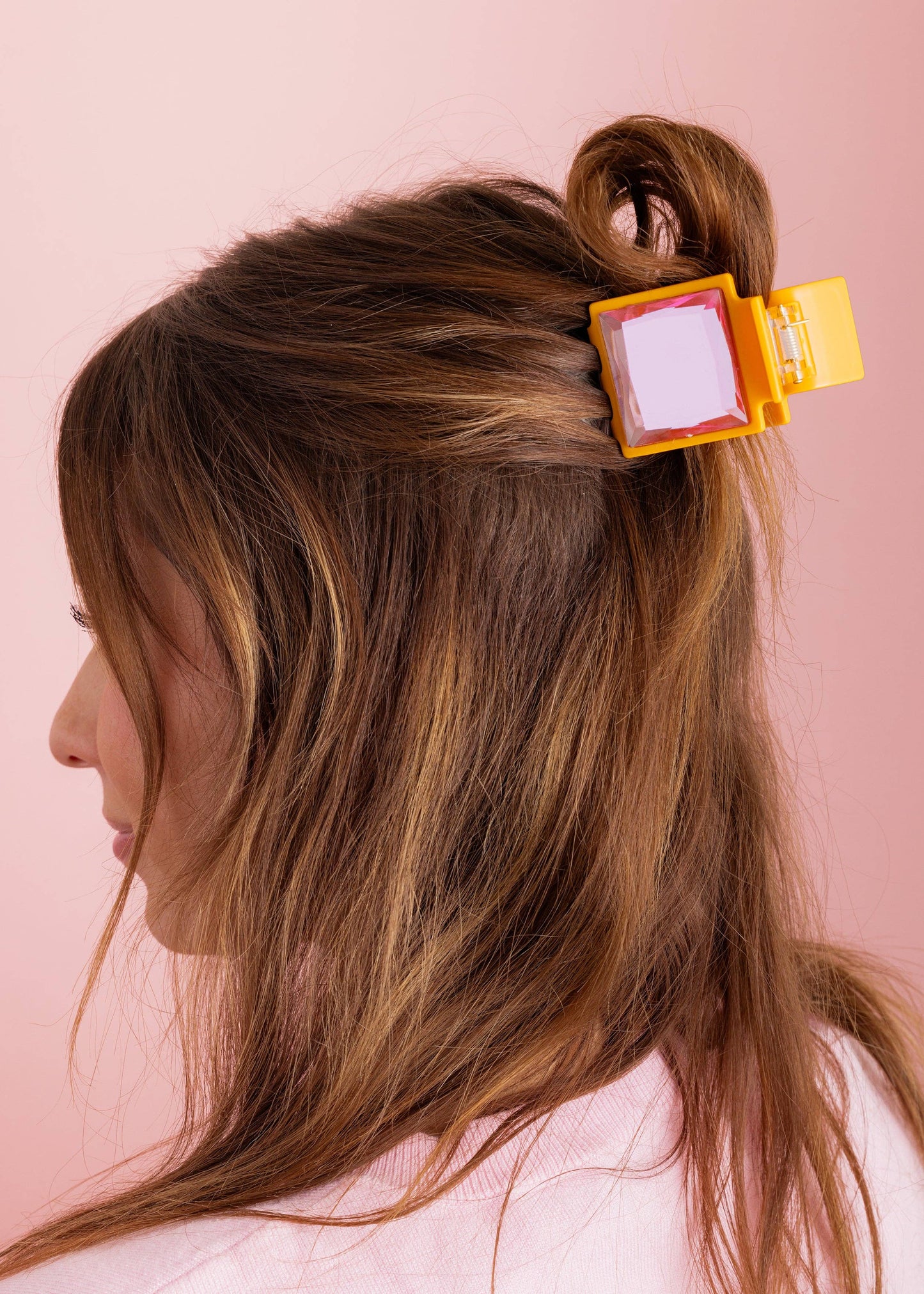Taylor Elliott Orange/Pink Hair Claw Clip