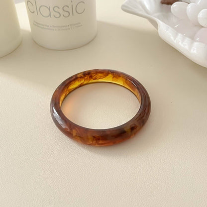 Trendy Geometric Resin Stackable Bangle Bracelet MK2PPPO6W6JBR129