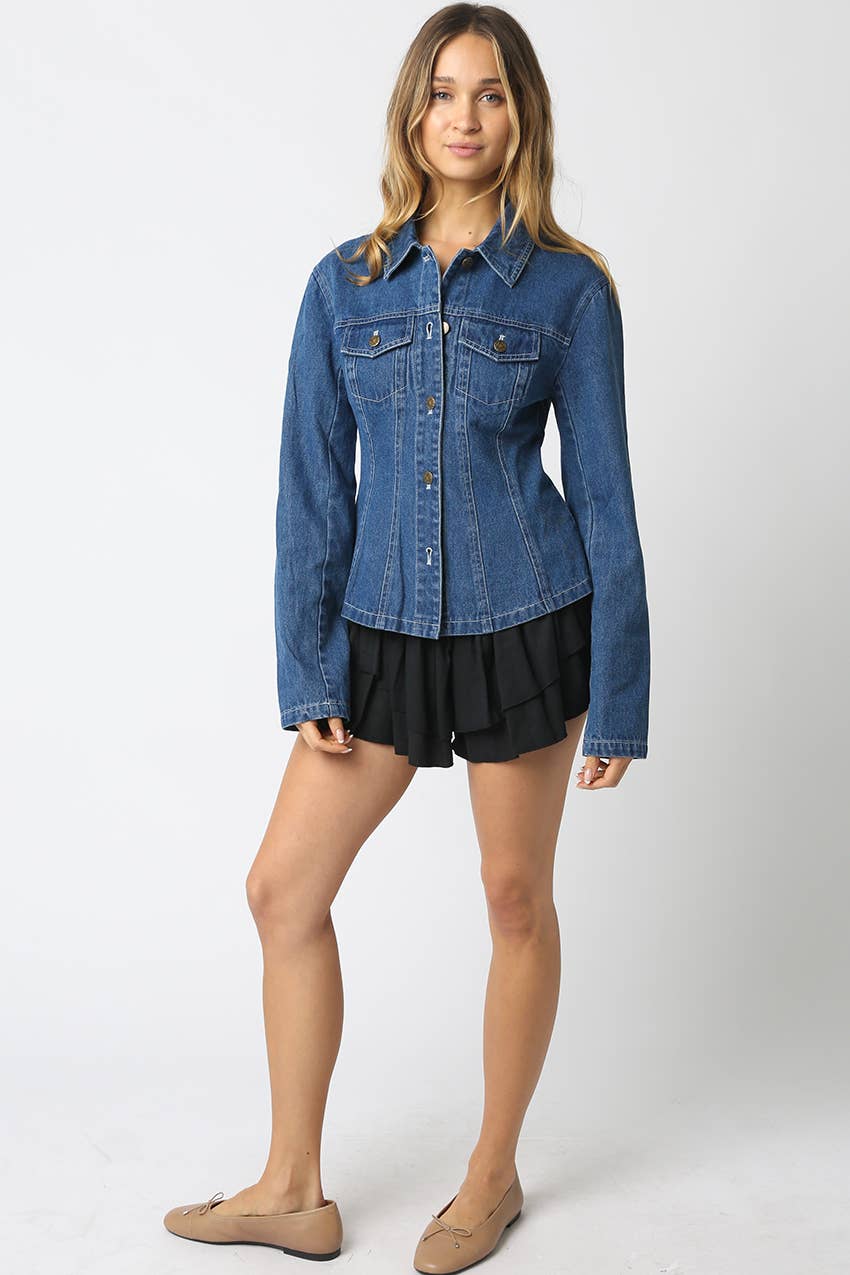 Mareli Fitted Denim Shirt