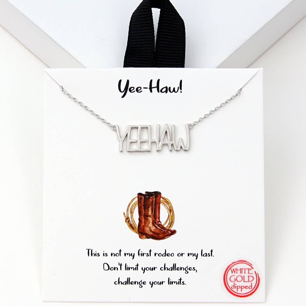 YeeHaw Pendant Necklace