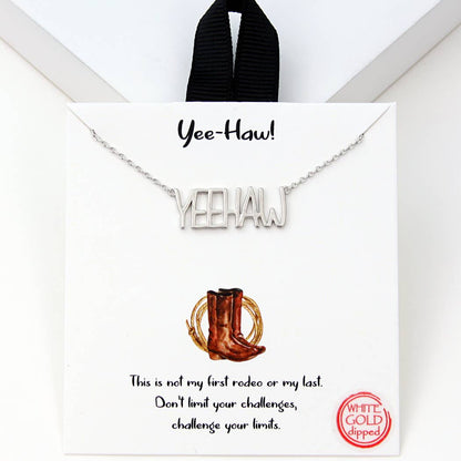 YeeHaw Pendant Necklace