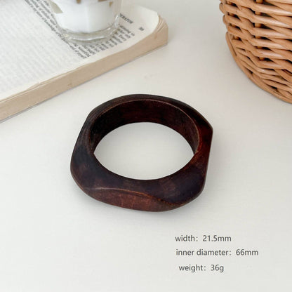 Retro Resin Stackable Geometric Bangle Bracelet MK2PPPO6W6JBR128