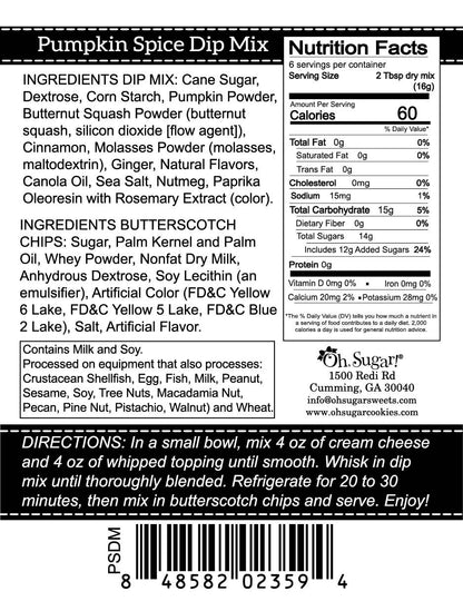 Pumpkin Spice Dessert Dip Mix