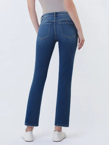 Lovervet Mid Rise Slim Straight Jeans