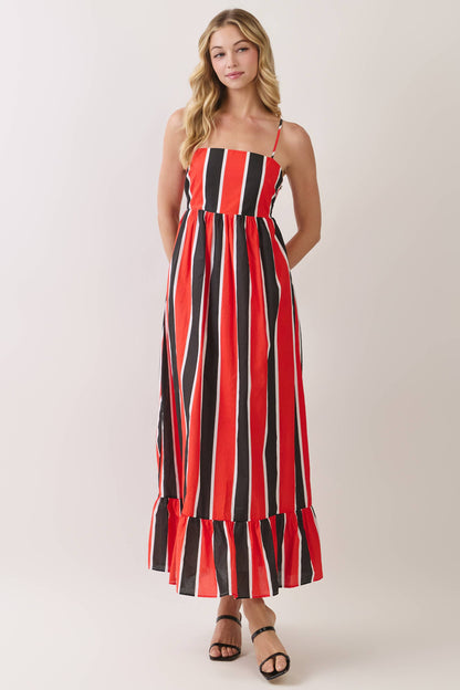 GameDay Striped Maxi Dress