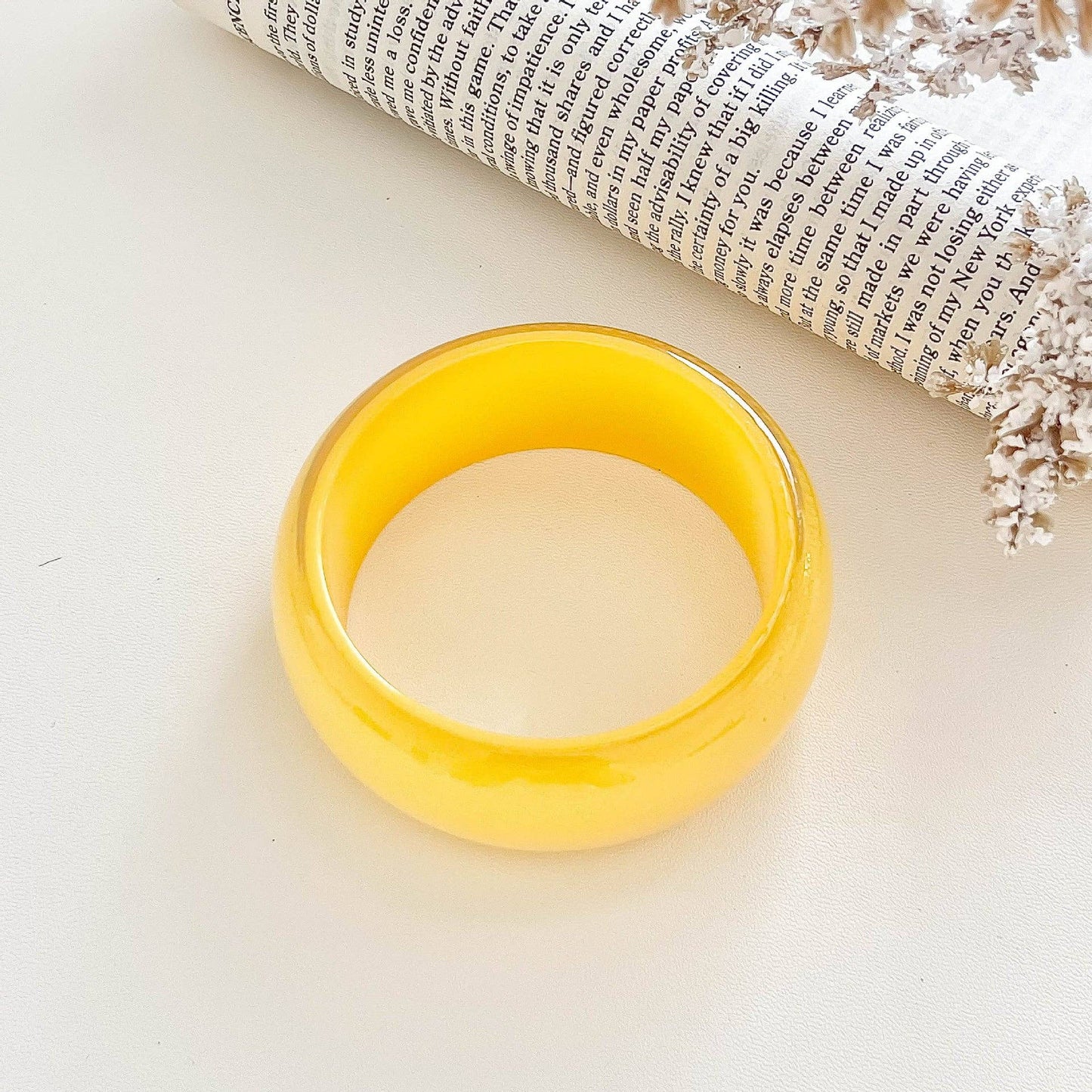 Chunky Iridescent Round Resin Stackable Bangle Bracelet MK2PPPO6W6JBR126