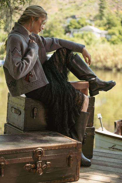 Horse Knit Sweater Cardigan