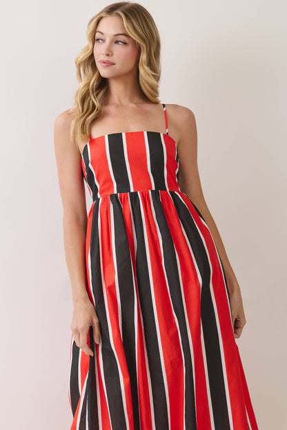 GameDay Striped Maxi Dress