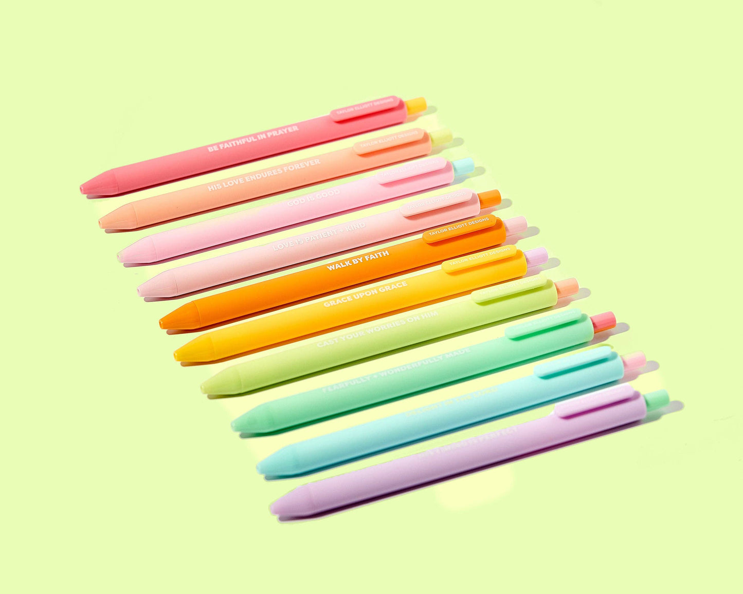 Taylor Elliott Gel Pen Set - Motivational - Faith