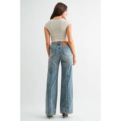 High-Rise Wide Trouser Hem