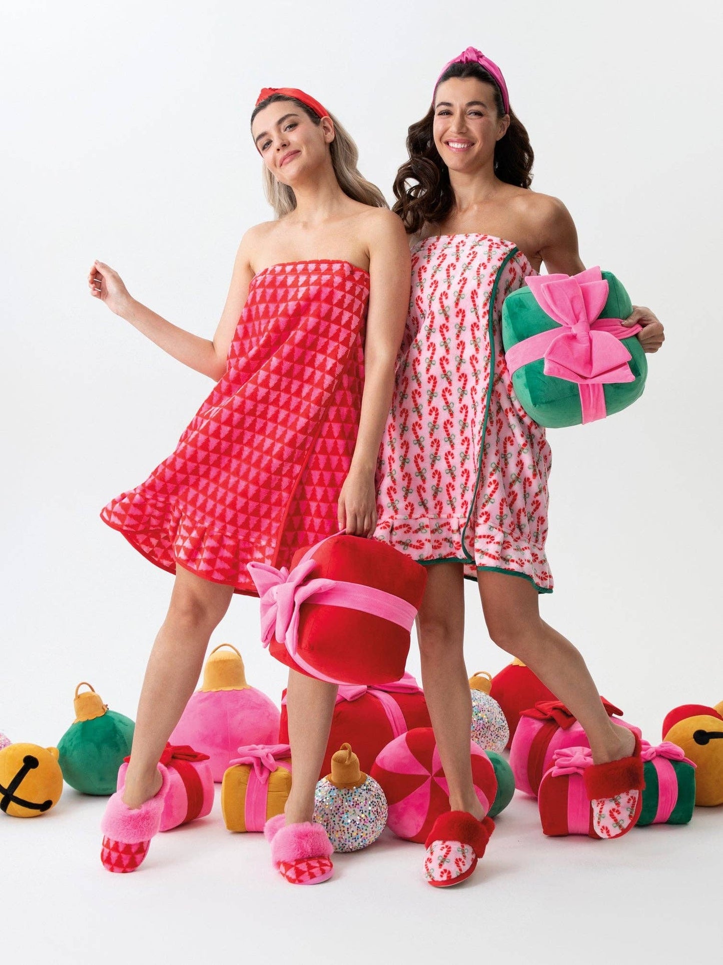 FELICITY TREES BATH WRAP RED