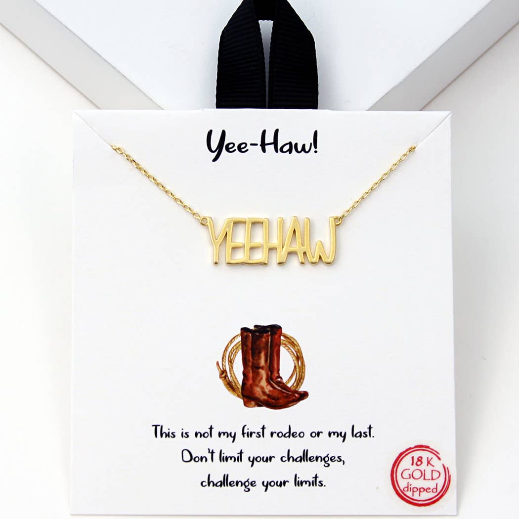 YeeHaw Pendant Necklace