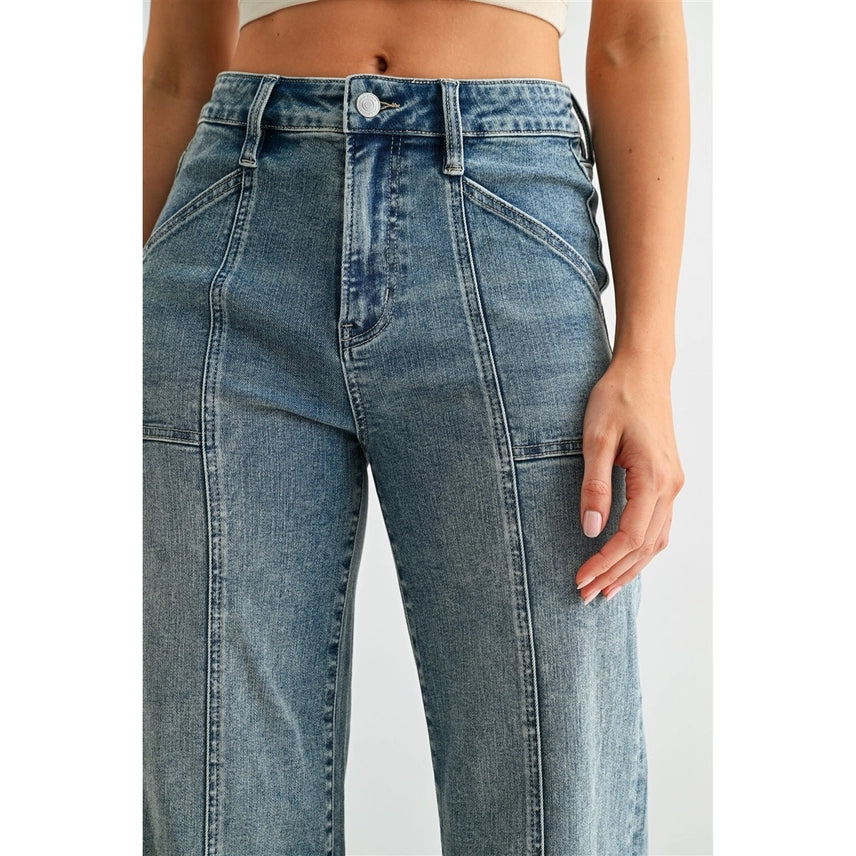 High-Rise Wide Trouser Hem