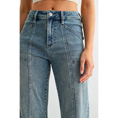 High-Rise Wide Trouser Hem
