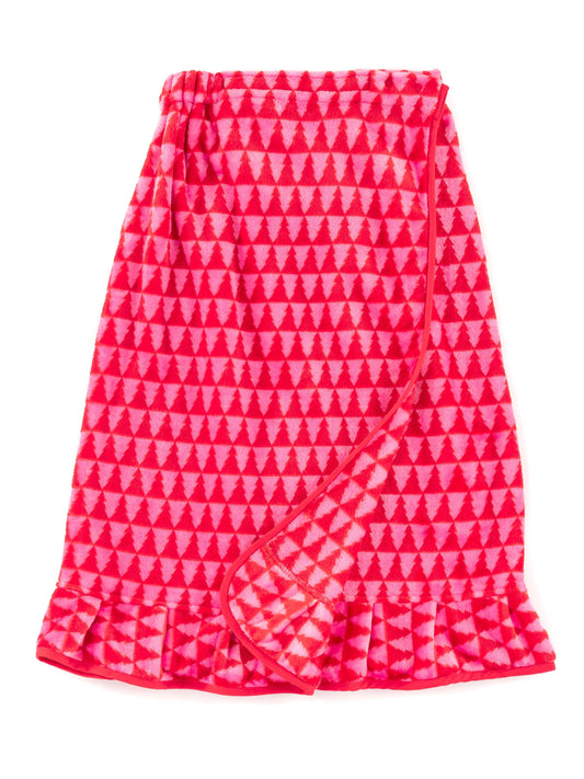 FELICITY TREES BATH WRAP RED
