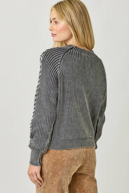 Oaklyn Washed Cable Sweater