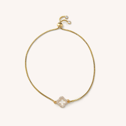 Nikki Smith Crystal Flora Slider Bracelet