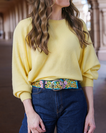 Jenny Krauss Windswept Embroidered Wool Belt
