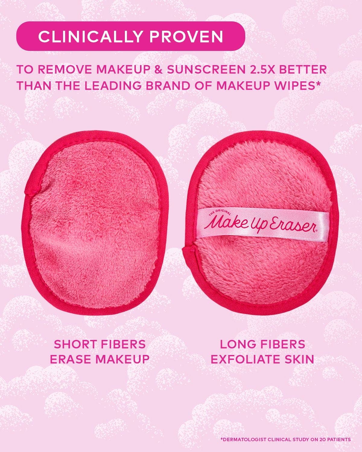 Pink 7-Day MakeUp Eraser Set
