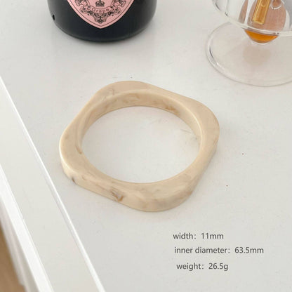 Chunky Resin Geometric Stackable Wide Bracelet MK2PPPO6W6JBR140