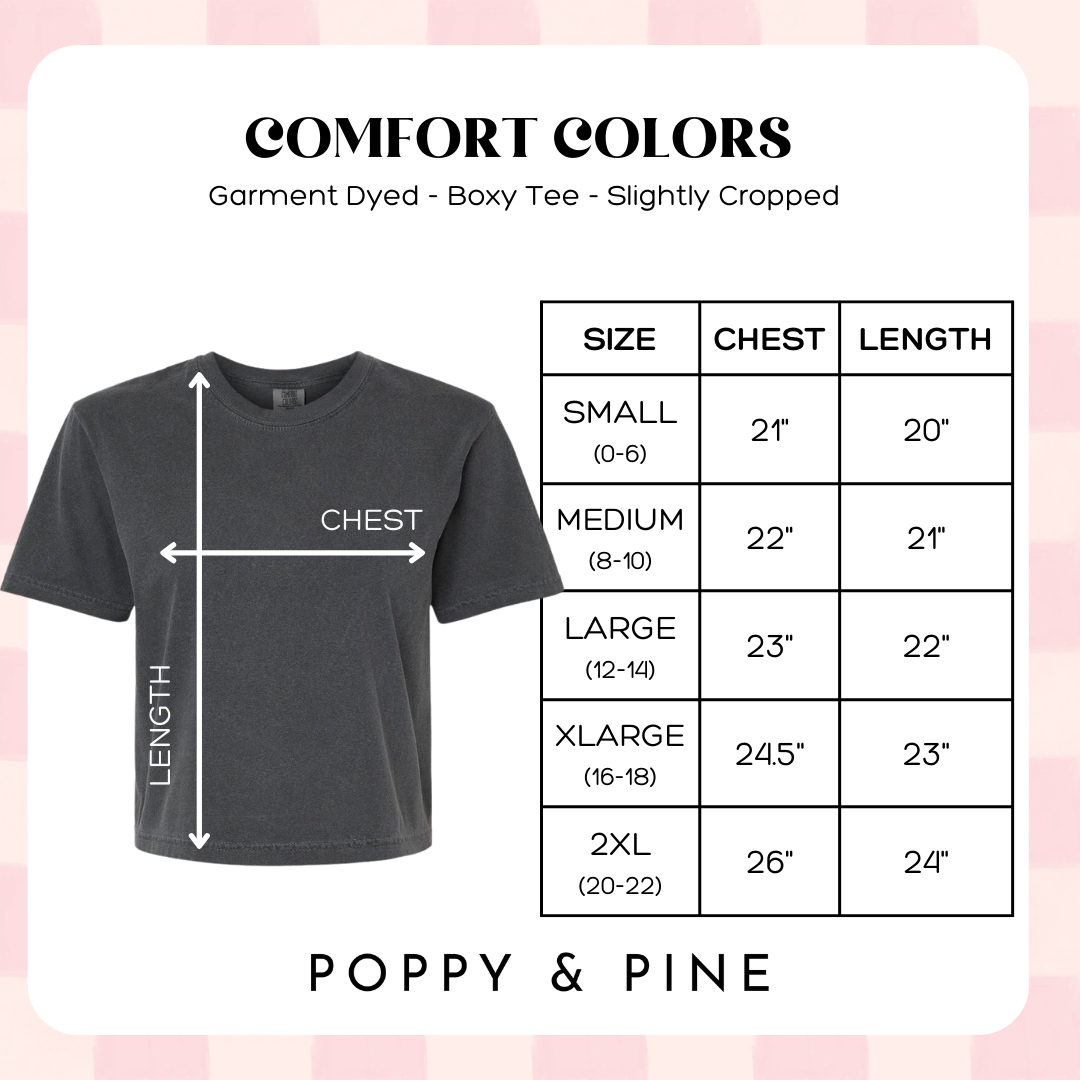 Poppy and Pine Just a Girl Who Loves America Crop Tee