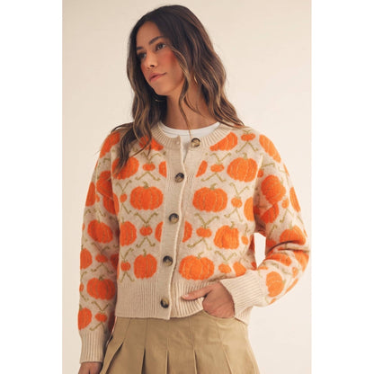 Pumpkin Patch Argyle Cardigan