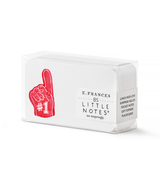 #1 Foam Finger Little Notes | Game Day Mini Notecards