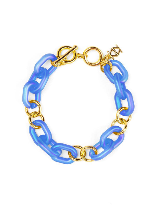 Small Resin Oval Link Toggle Bracelet