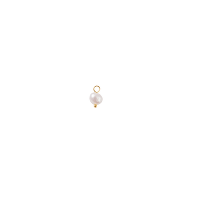 Gold Sunlit Freshwater Pearl Charm
