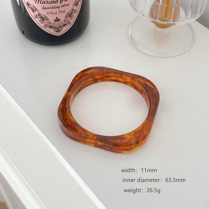 Chunky Resin Geometric Stackable Wide Bracelet MK2PPPO6W6JBR140
