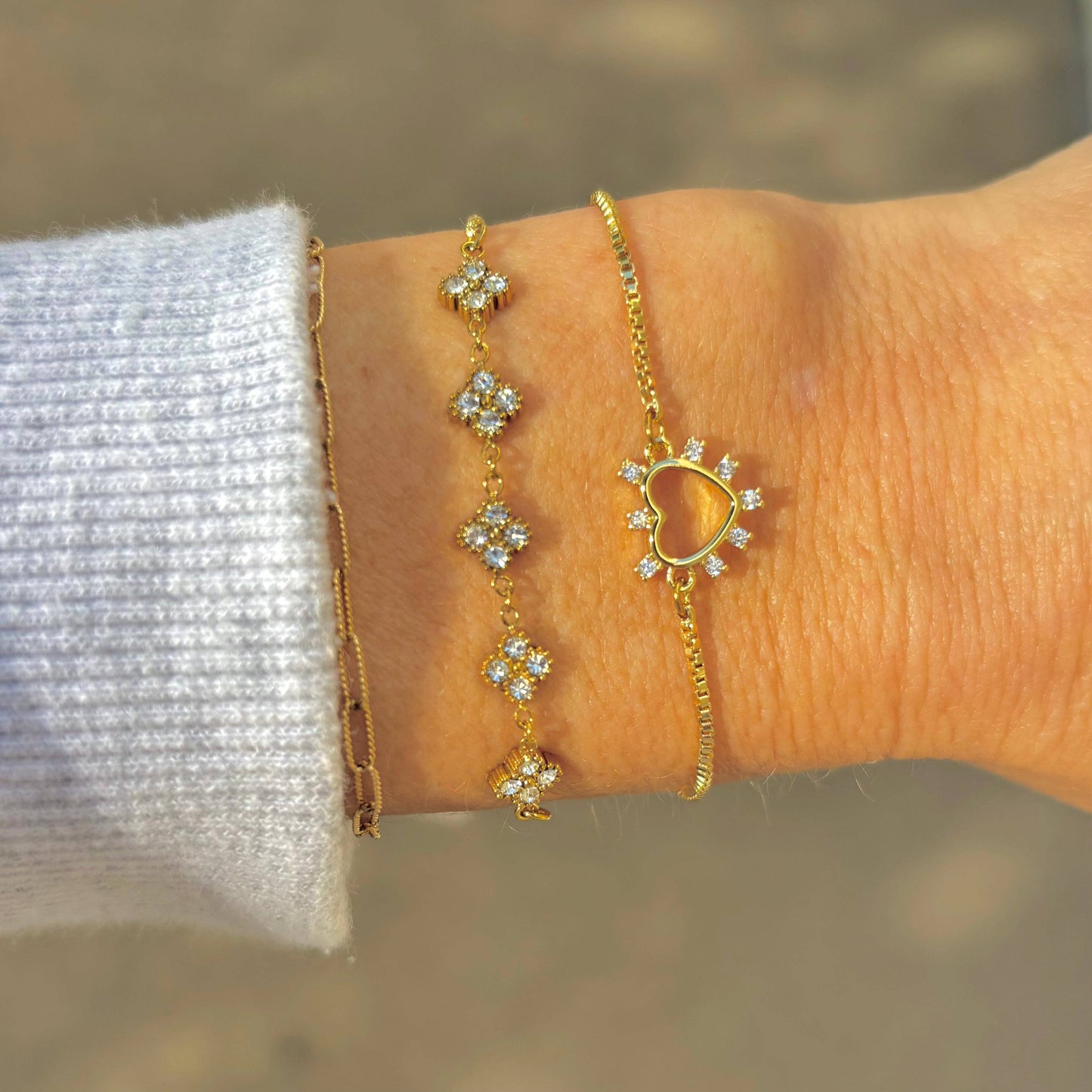 Jessica Crystal Slider Bracelet