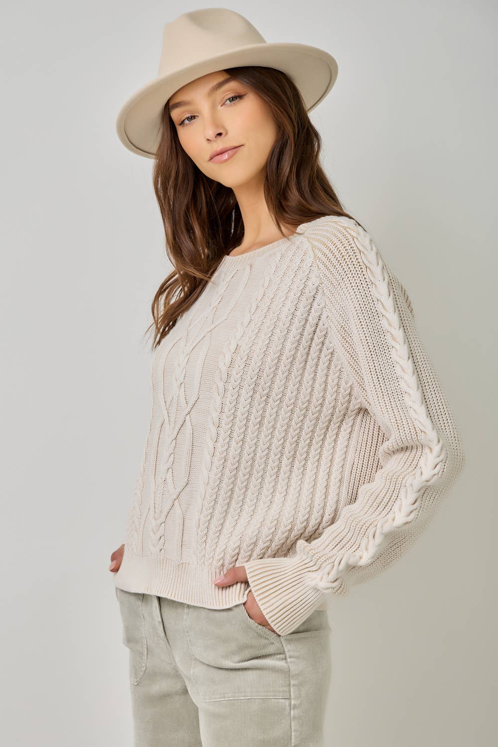 Serena Cable Knit Sweater