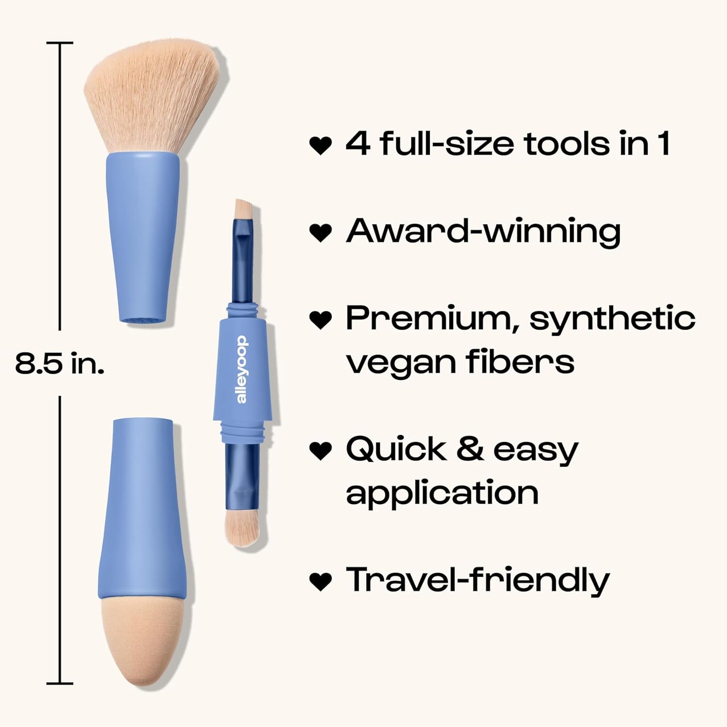 Alleyoop 4-in-1 Makeup Brush