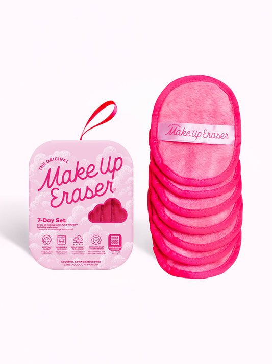 Pink 7-Day MakeUp Eraser Set