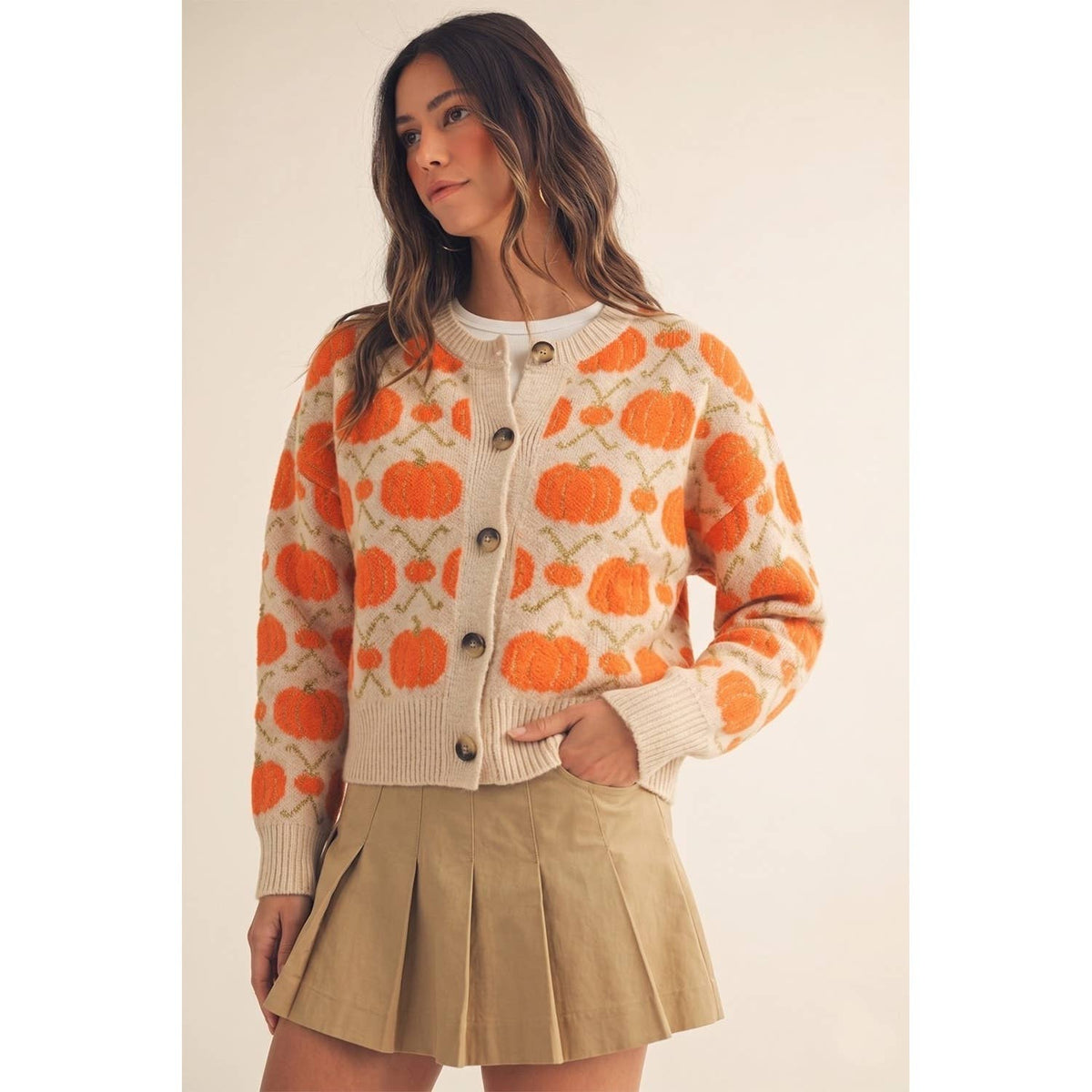 Pumpkin Patch Argyle Cardigan