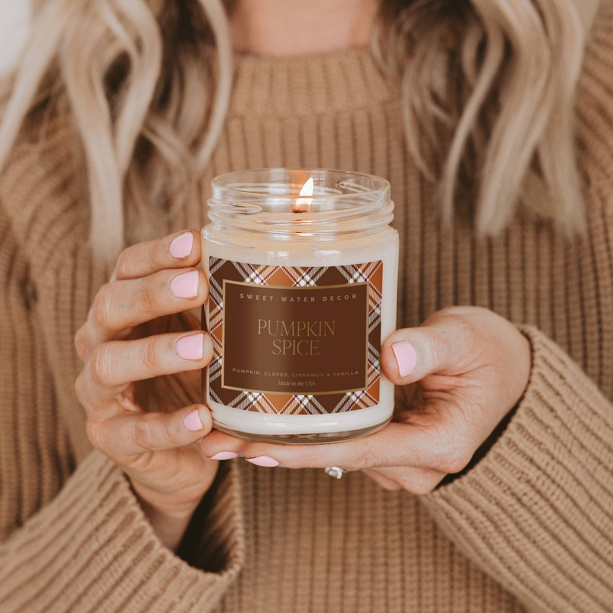 Pumpkin Spice 9 oz Soy Candle - Fall Decor