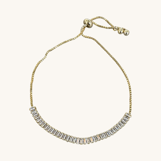Nikki Smith Baguette Crystal Slider Bracelet