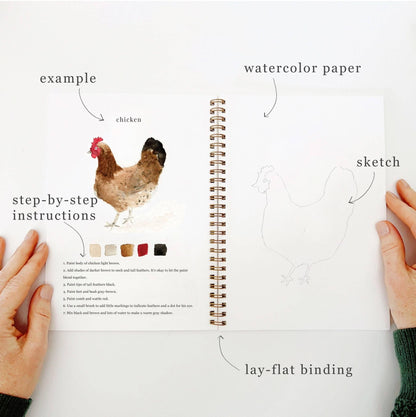 Emily Lex Animals Watercolor Workbook