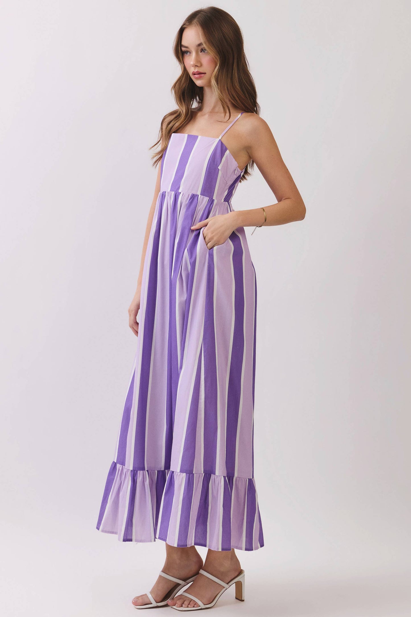 GameDay Striped Maxi Dress