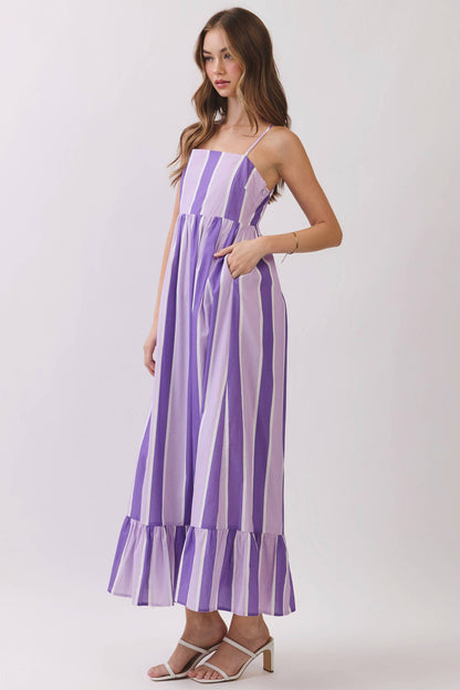 GameDay Striped Maxi Dress