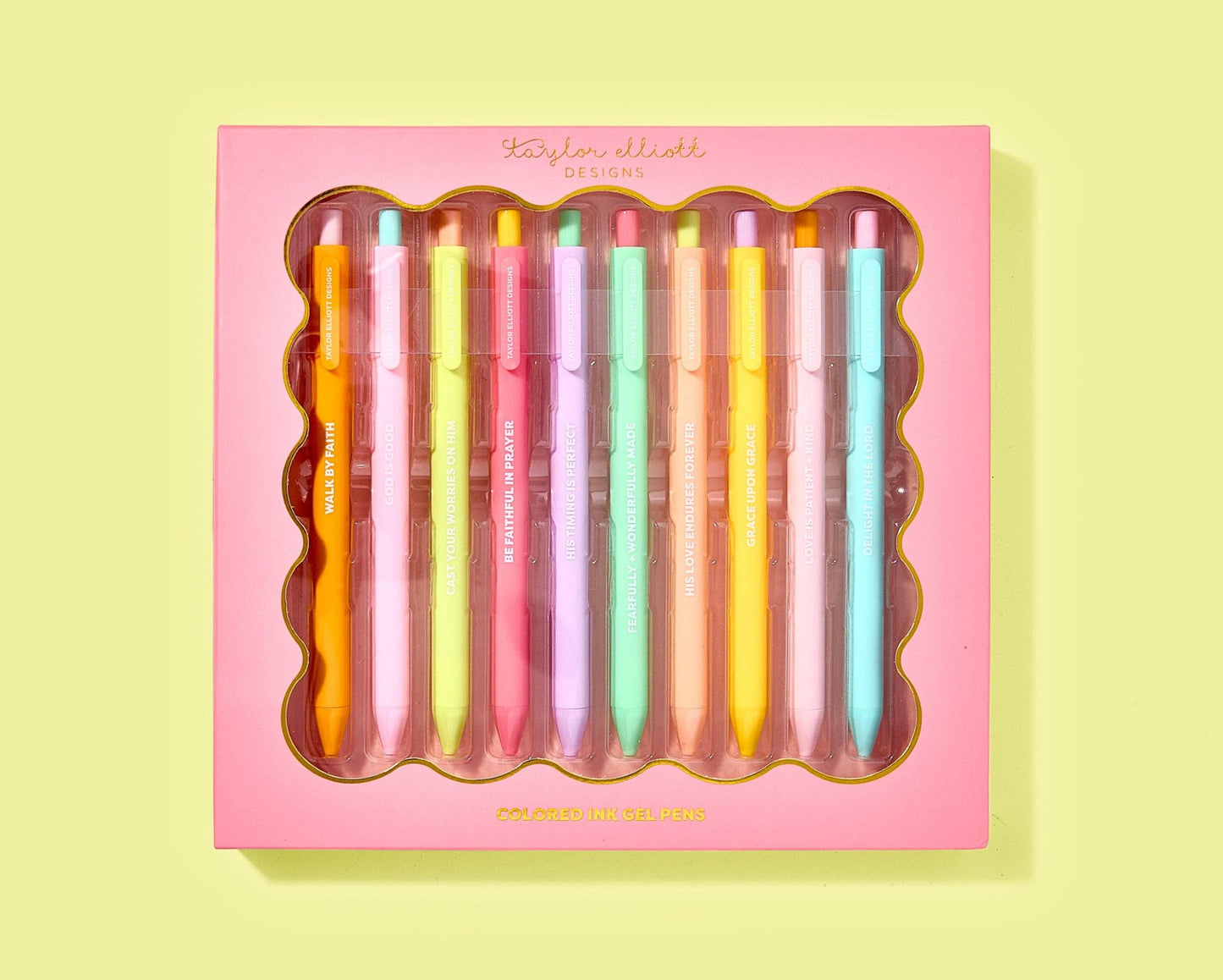 Taylor Elliott Gel Pen Set - Motivational - Faith